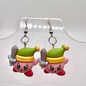 Kirby Earrings - Legend of Zelda Earrings - Gamer Earrings - Nintendo Earrings